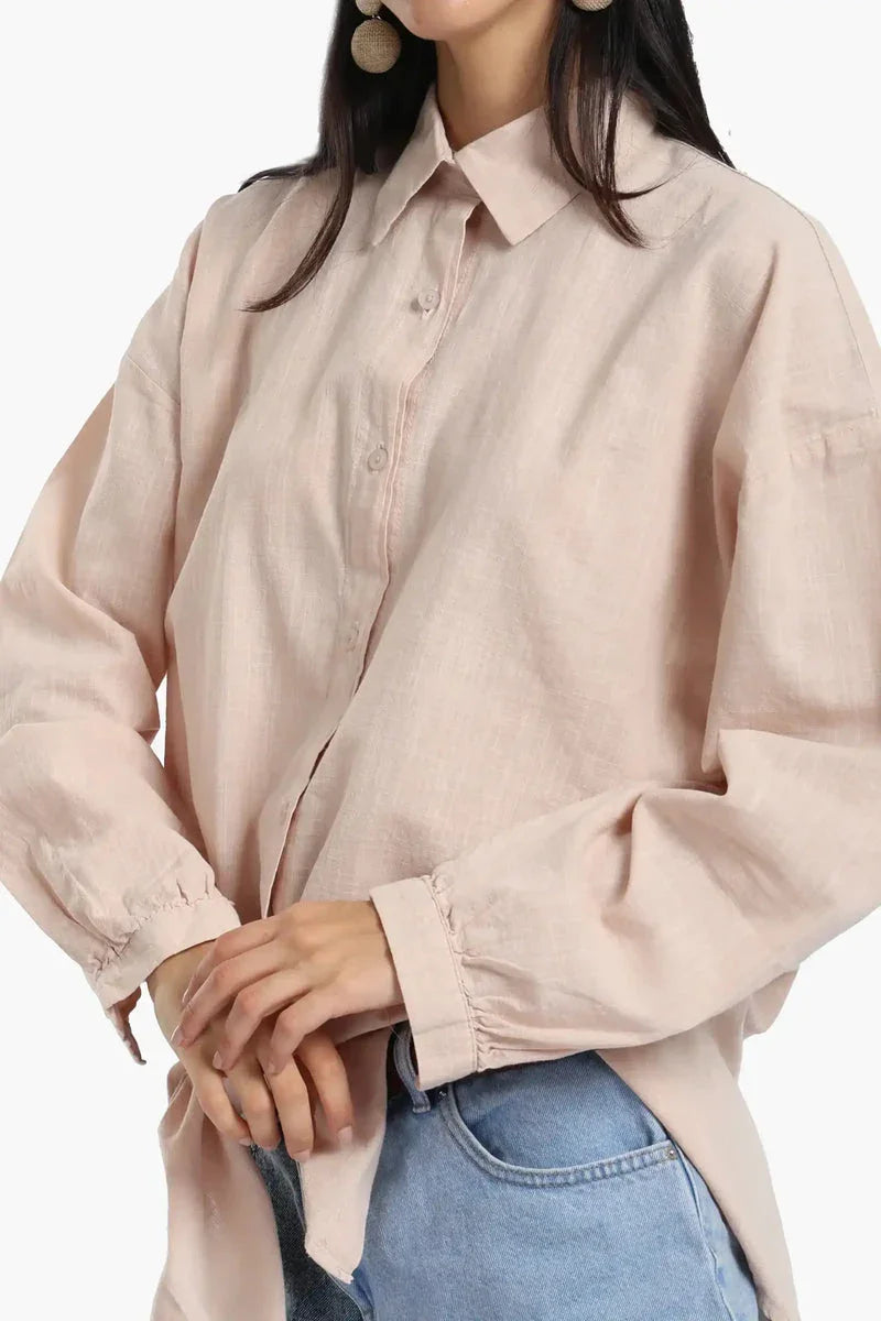 Carina - Linen Dropped Shoulder Shirt 18
