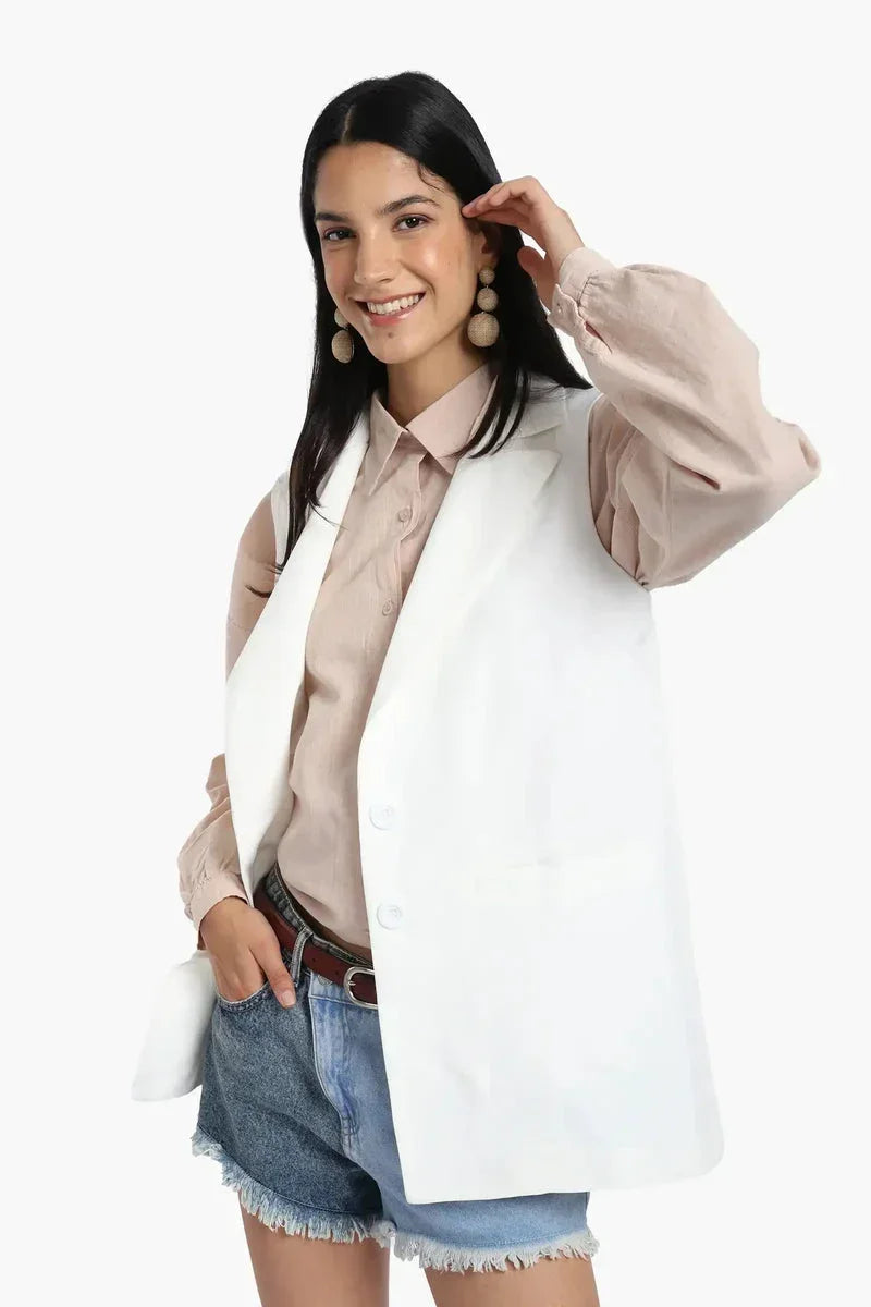 Notch Collar Vest - Carina 4