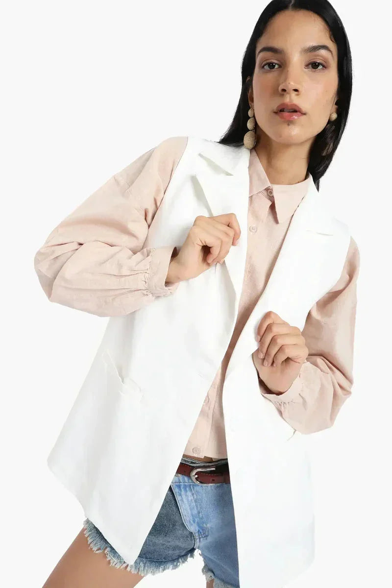 Notch Collar Vest - Carina 2