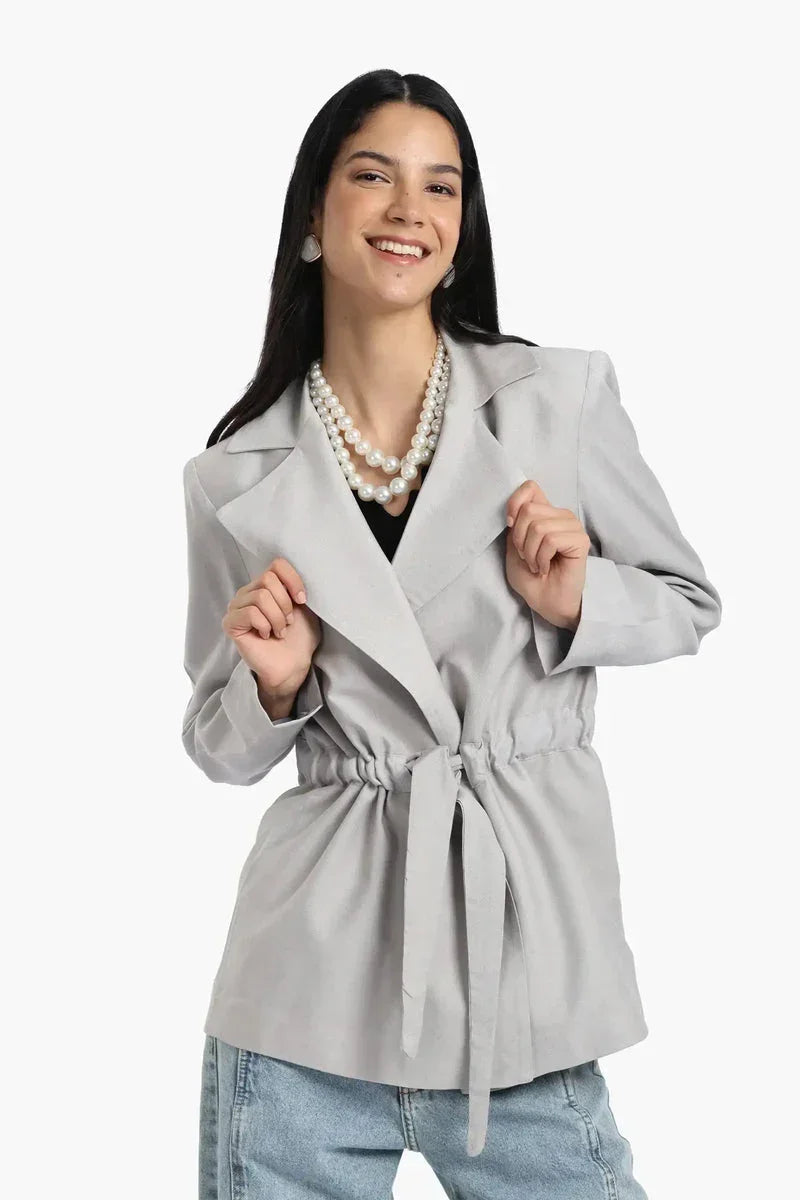 Blazer With Drawstring Waist - Carina 1
