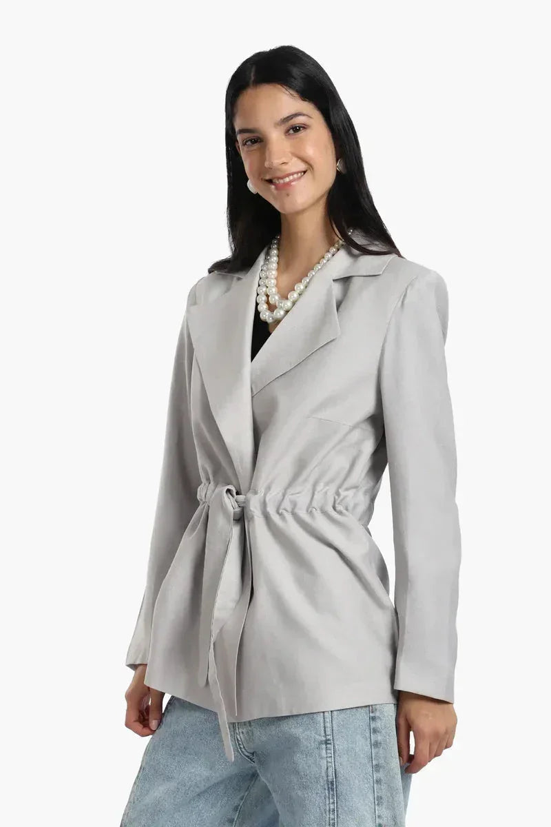 Blazer With Drawstring Waist - Carina 3