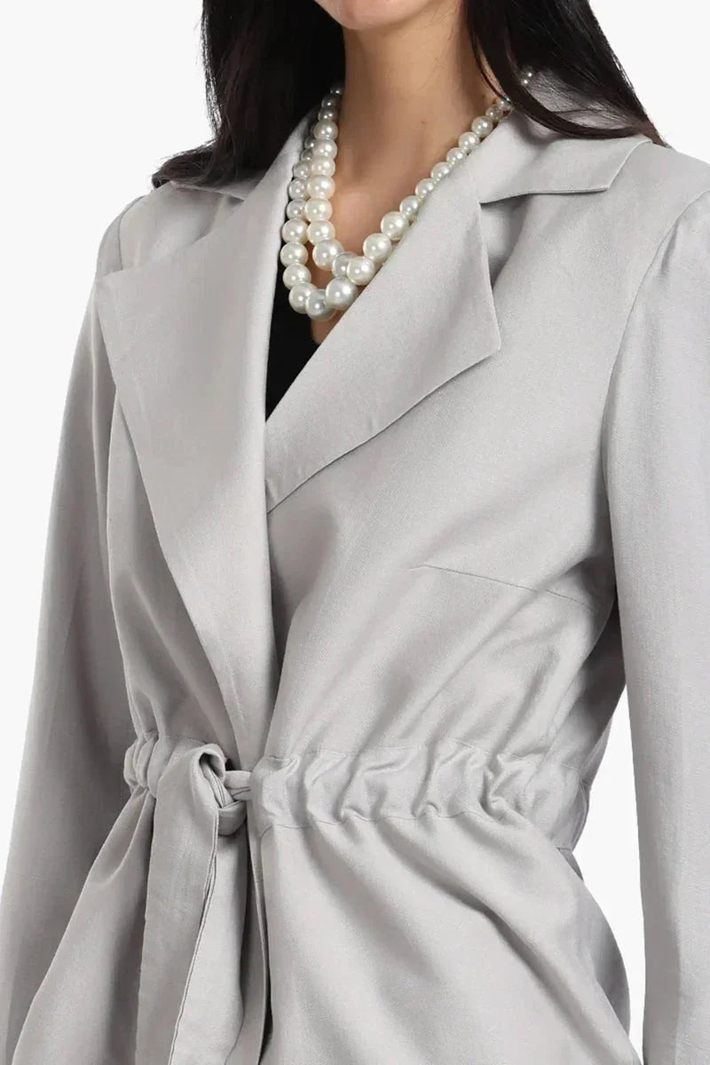 Blazer With Drawstring Waist - Carina 7