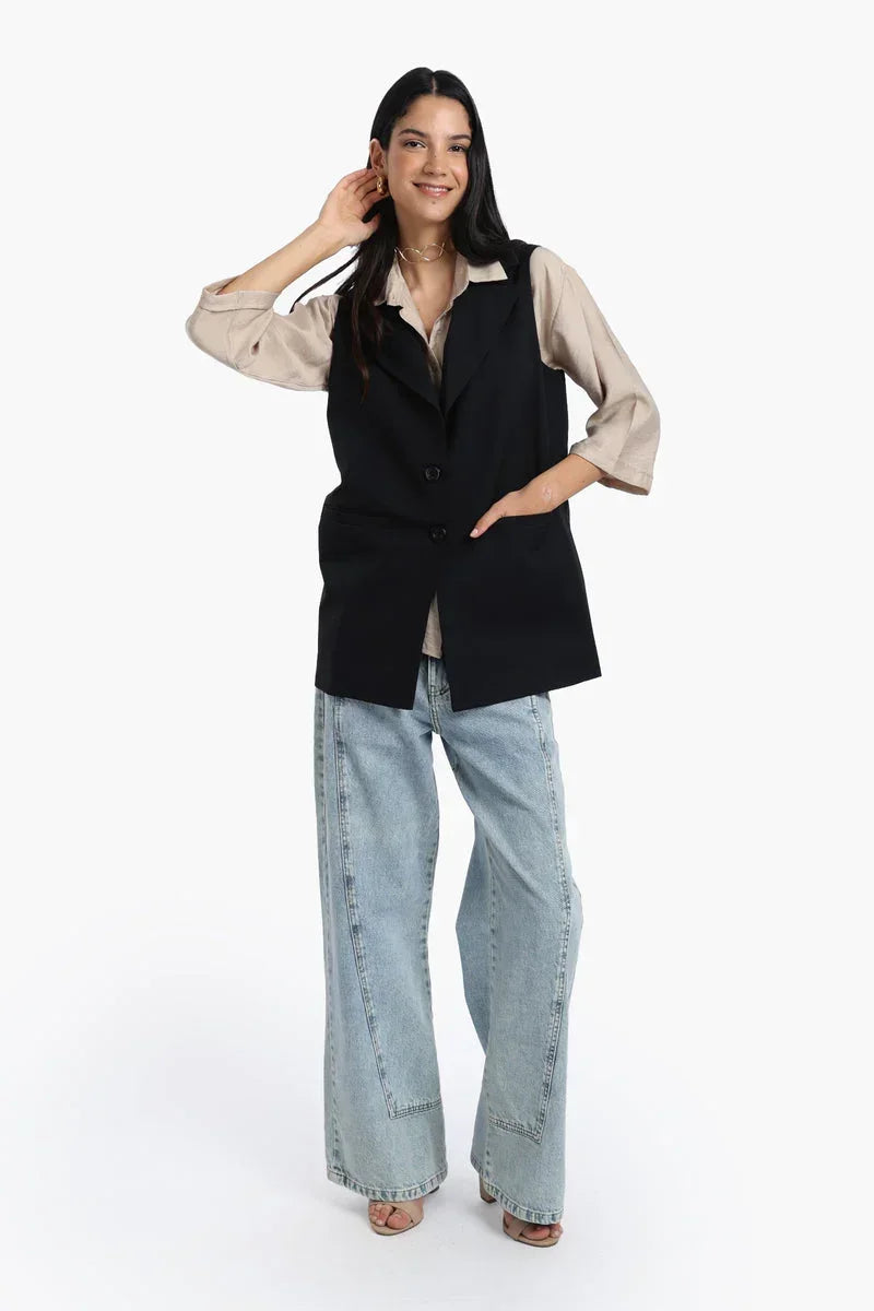 Notch Collar Vest - Carina 9