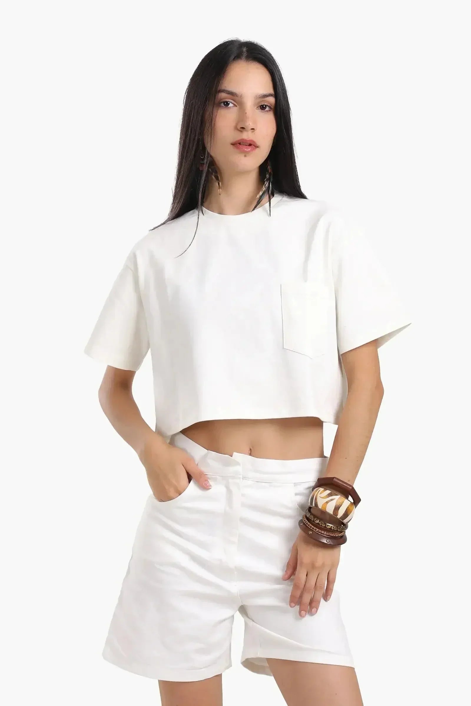 Carina - Relaxed Fit Cropped T-Shirt 4
