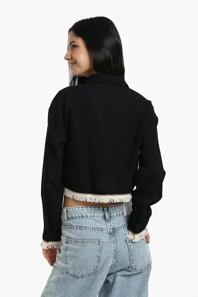 Carina - Shirt with White Fringes 5