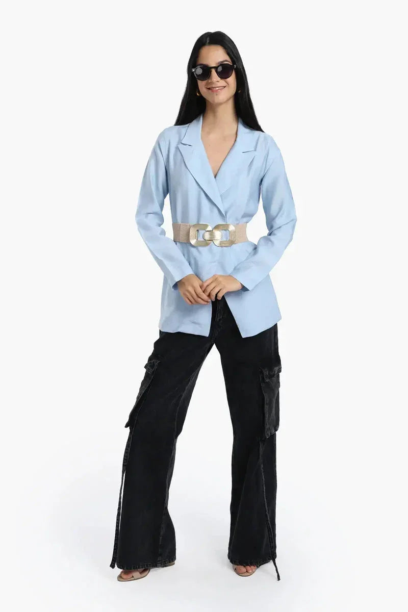 Chic Notch Collar Blazer - Carina 5