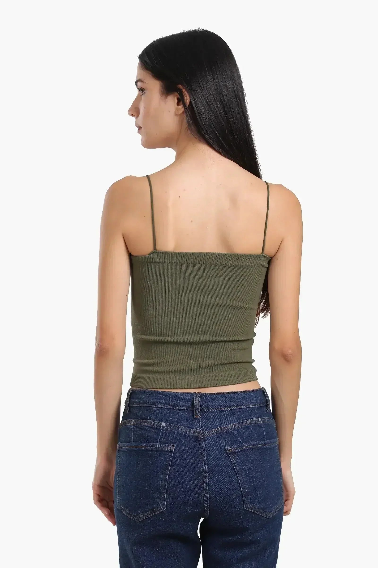 Carina - Ribbed Square Neck Top 11