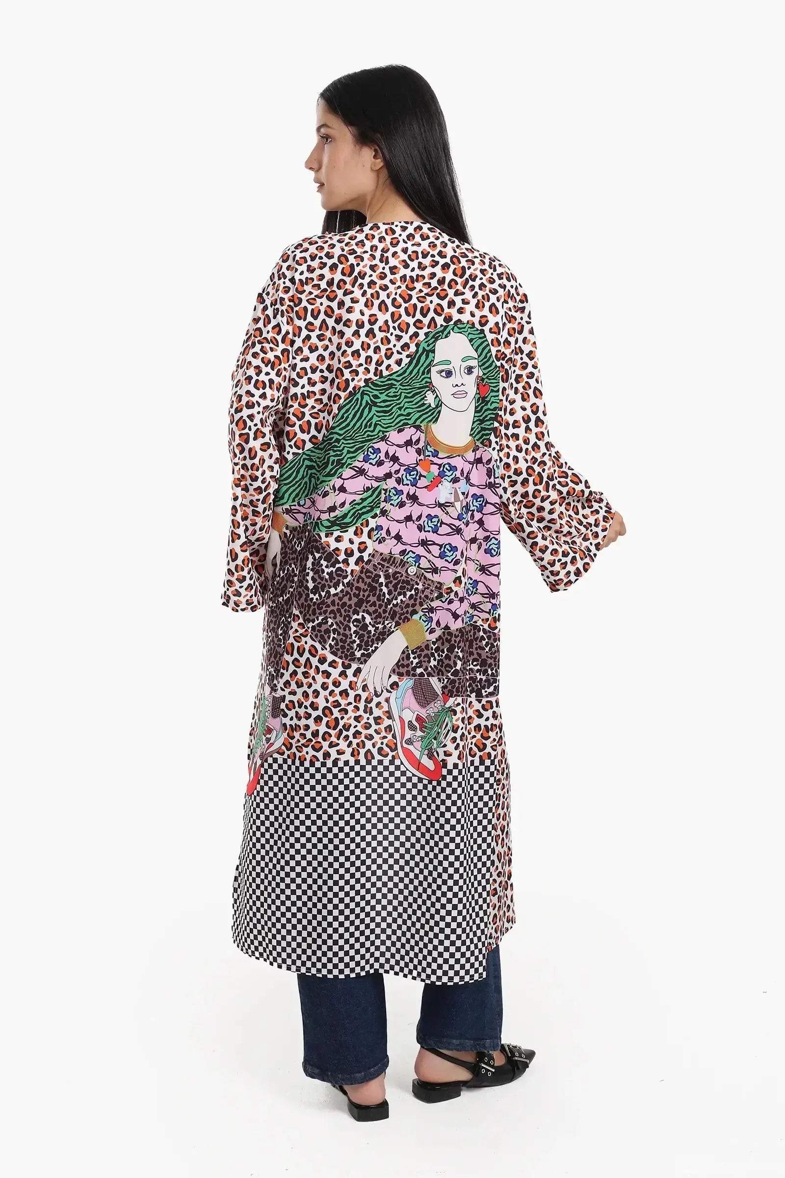 Carina - Artistic Multi Pattern Kimono 2