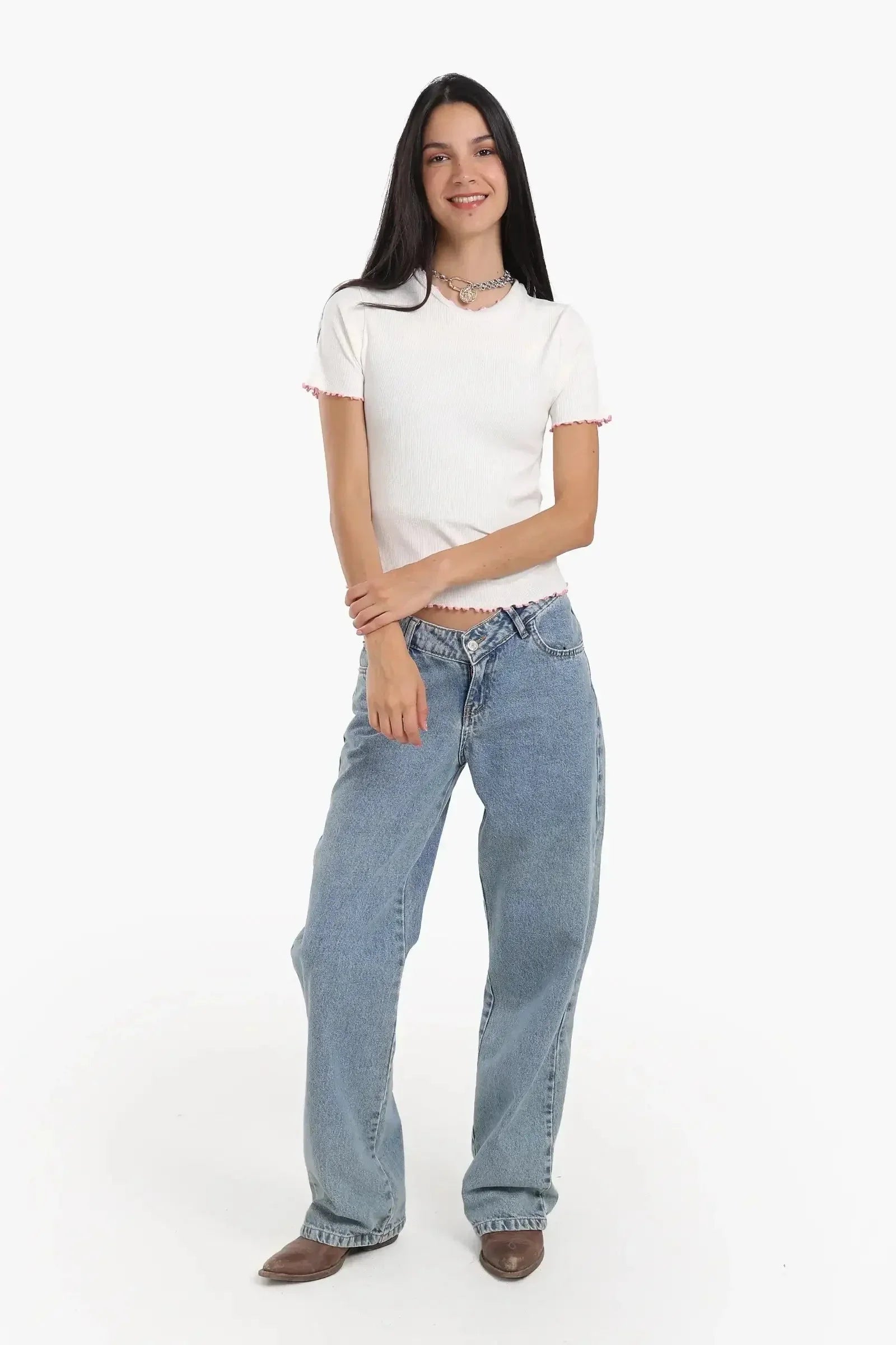 Carina - Top with Colored Edges 13