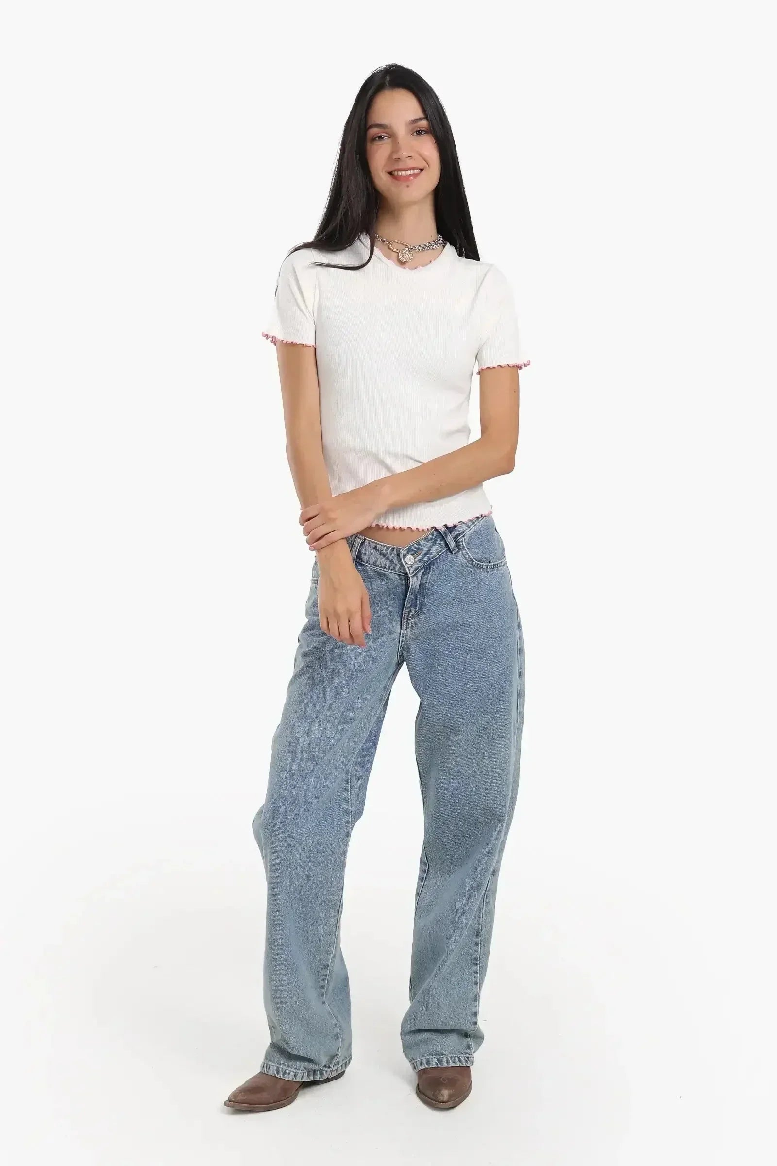 Carina - Top with Colored Edges 13