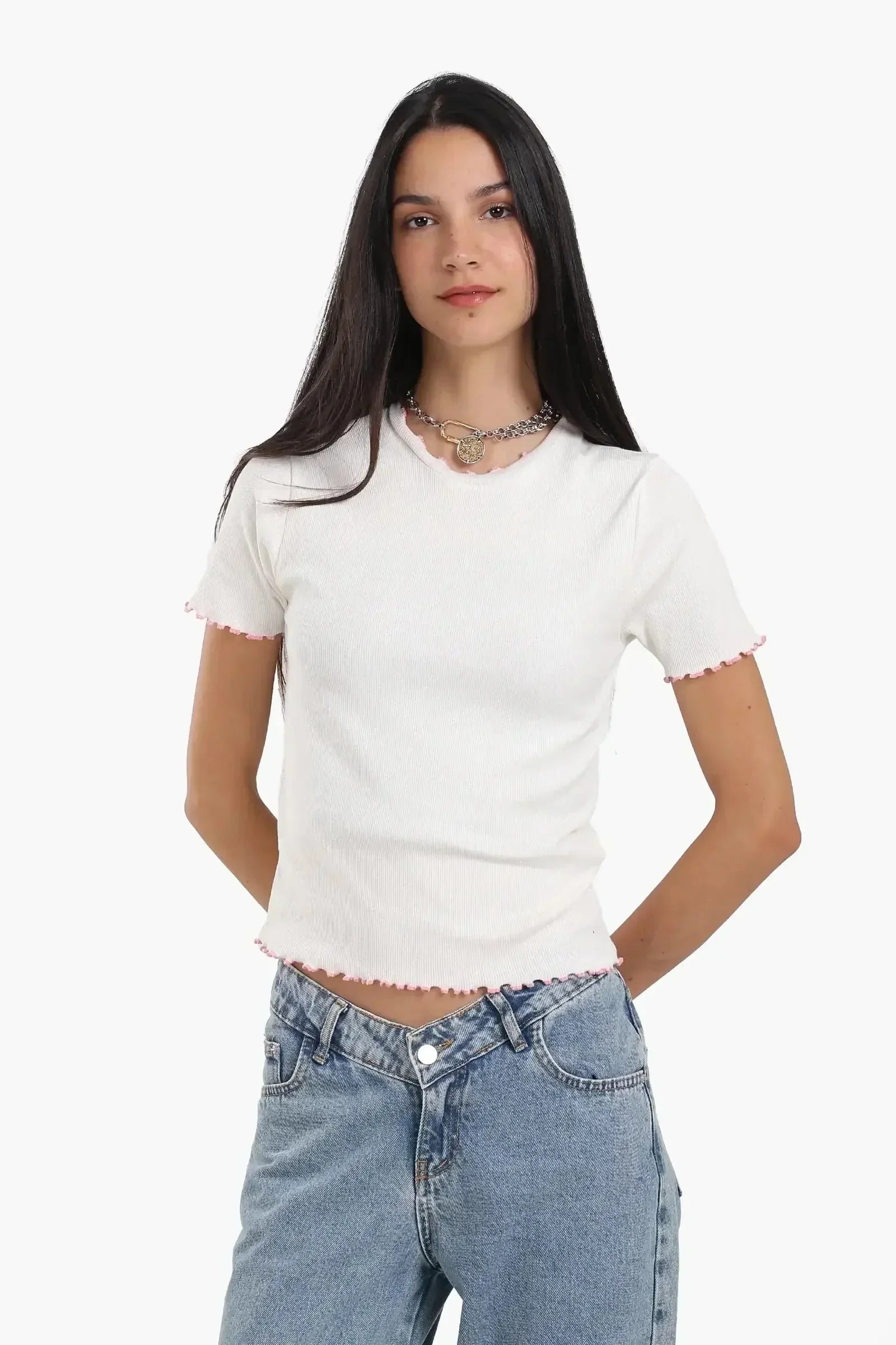 Carina - Top with Colored Edges 5