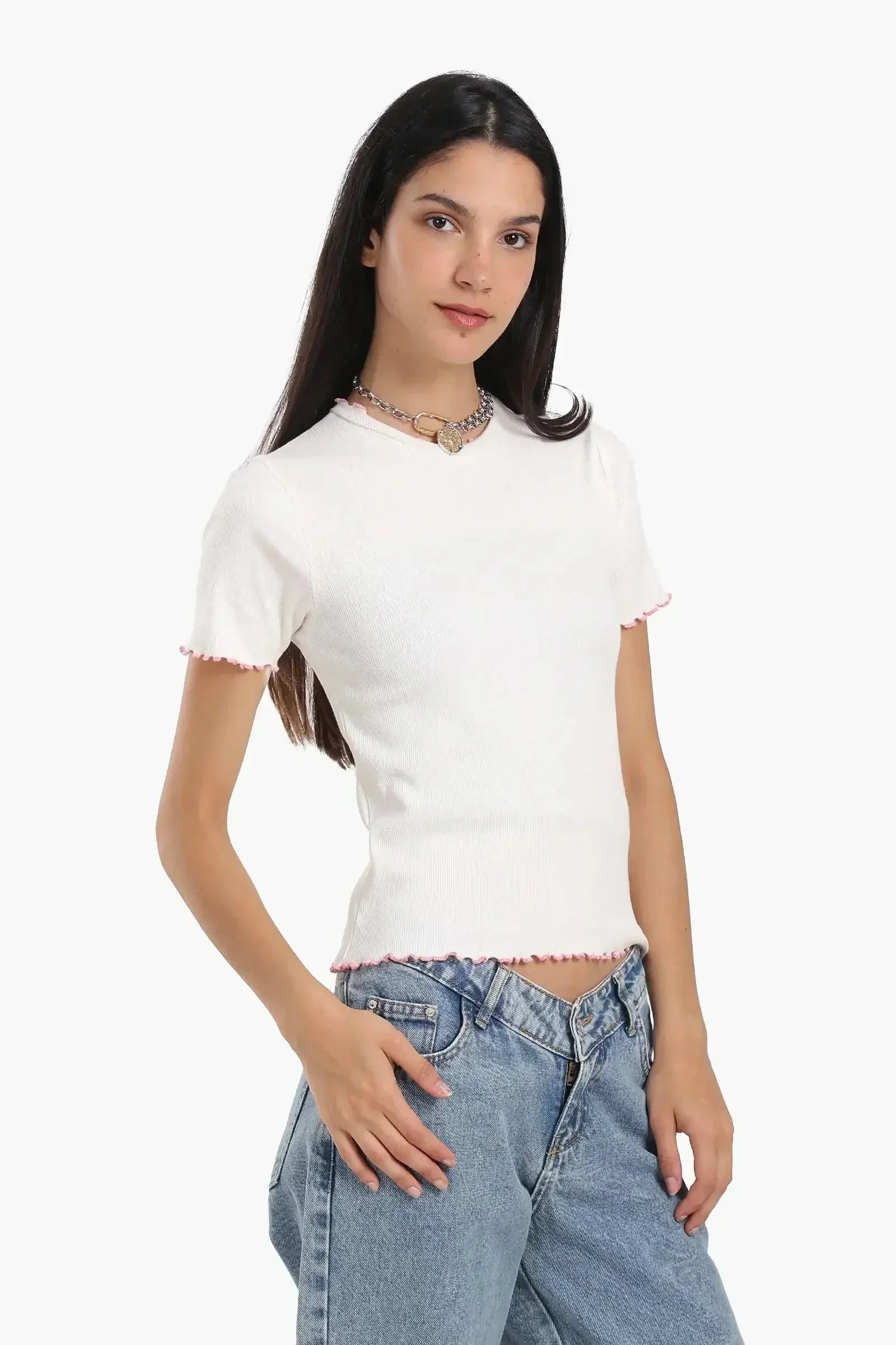 Carina - Top with Colored Edges 6