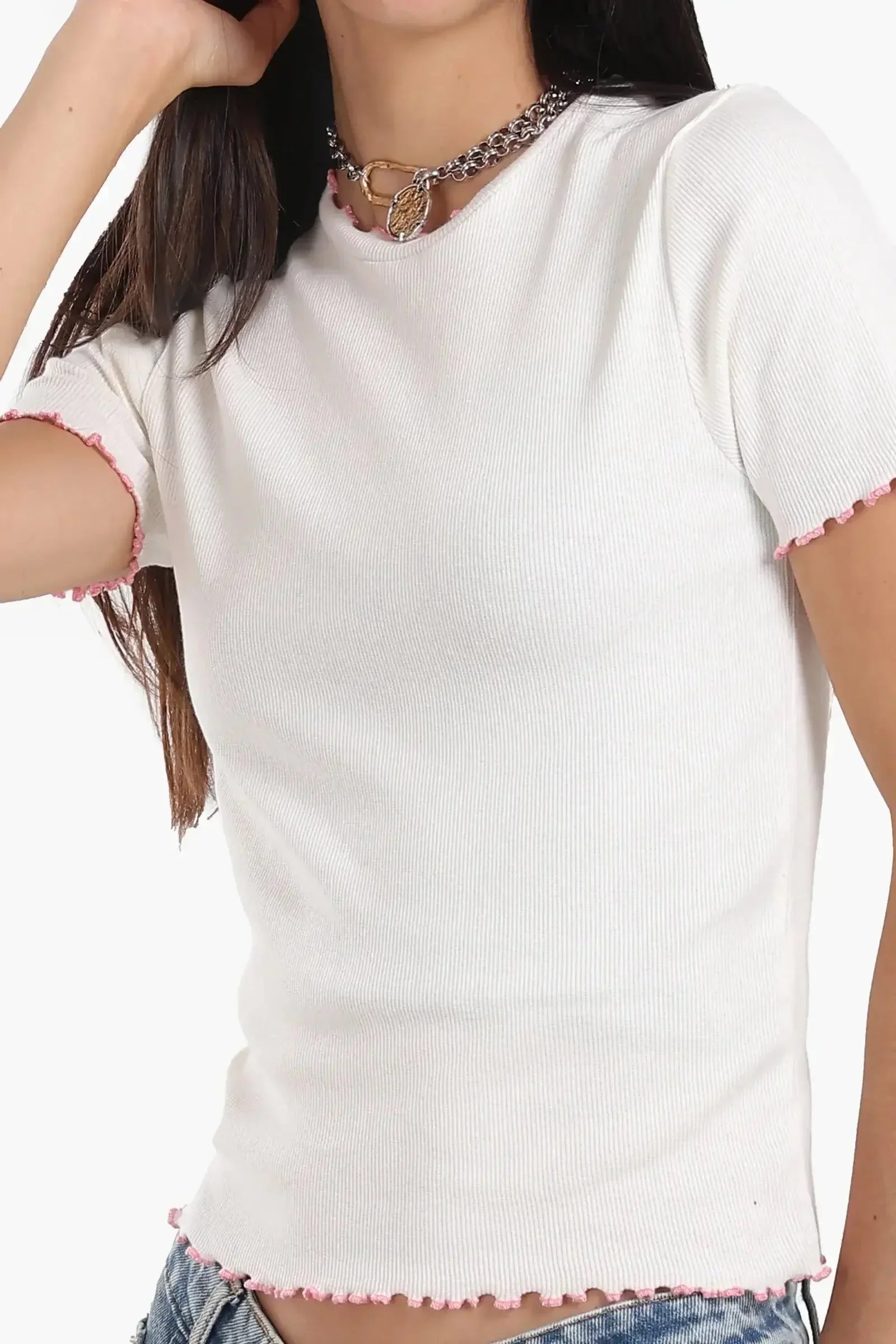 Carina - Top with Colored Edges 8