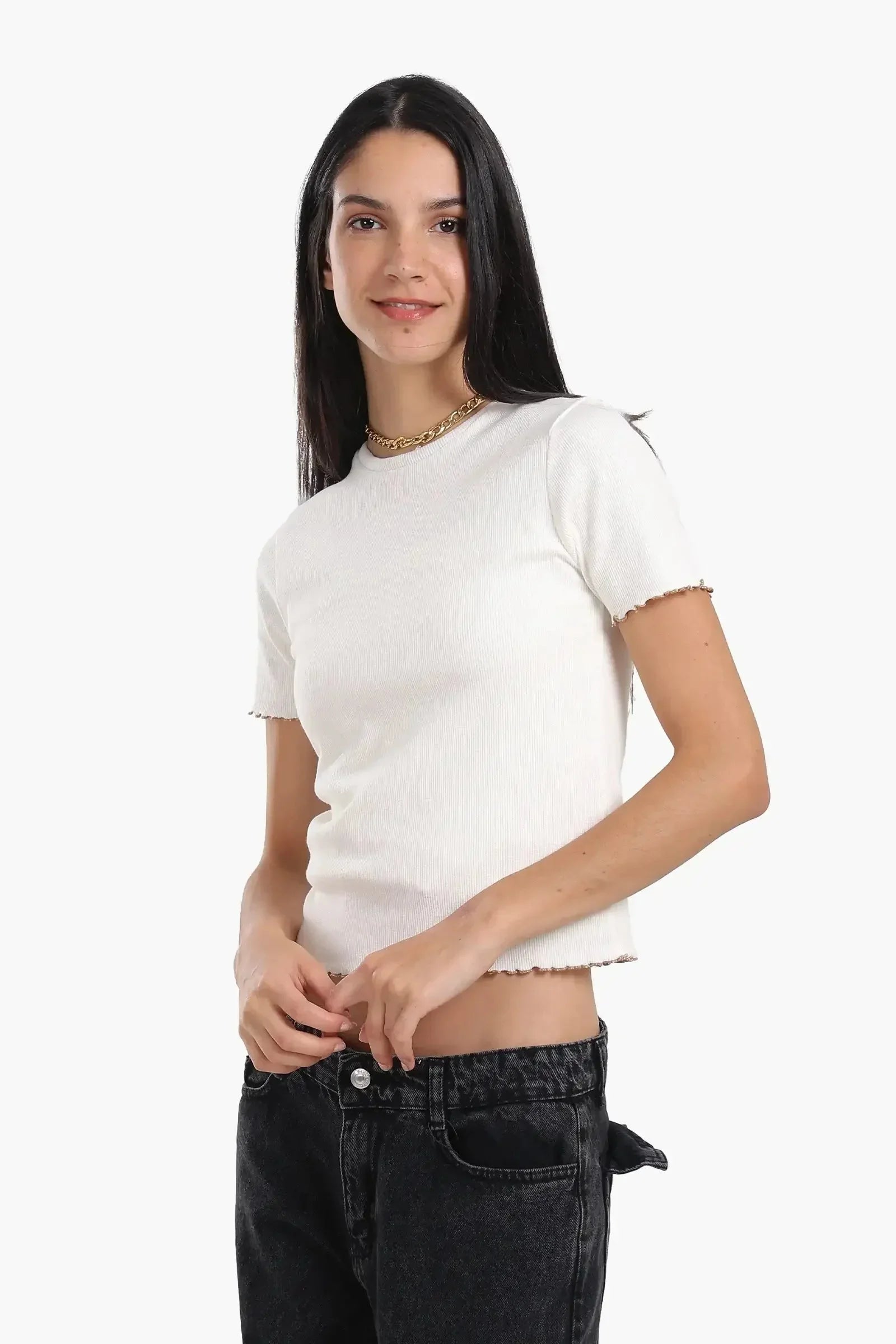 Carina - Top with Colored Edges 20