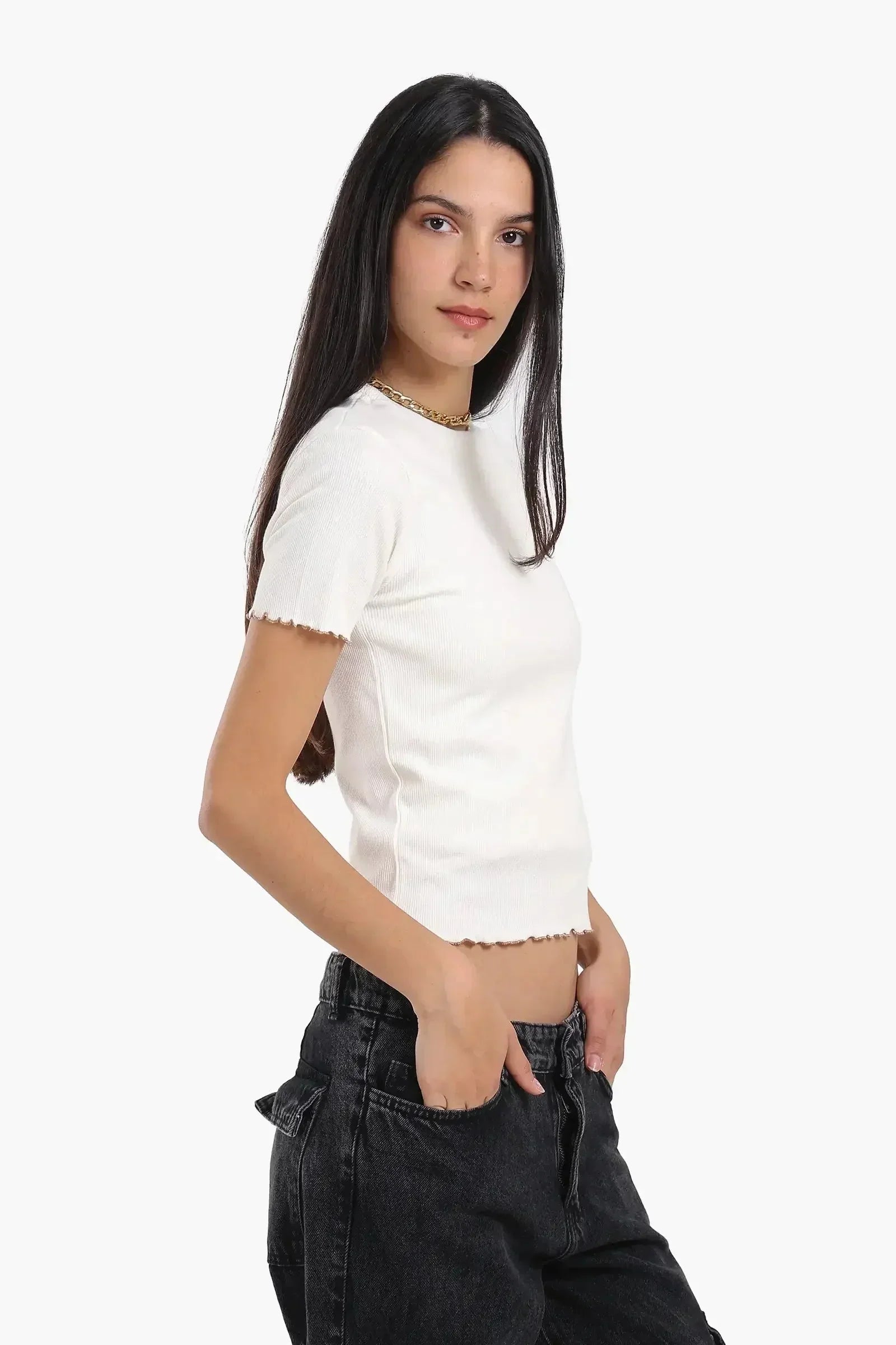 Carina - Top with Colored Edges 10