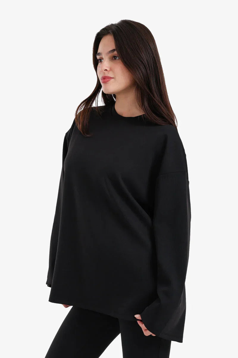 Carina - Crew Neck Wide Blouse 3
