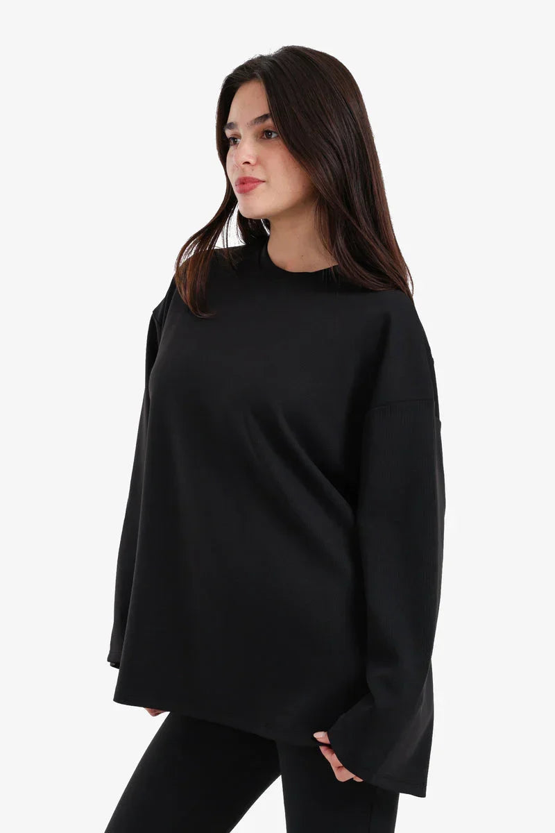 Crew Neck Wide Blouse - Carina 3