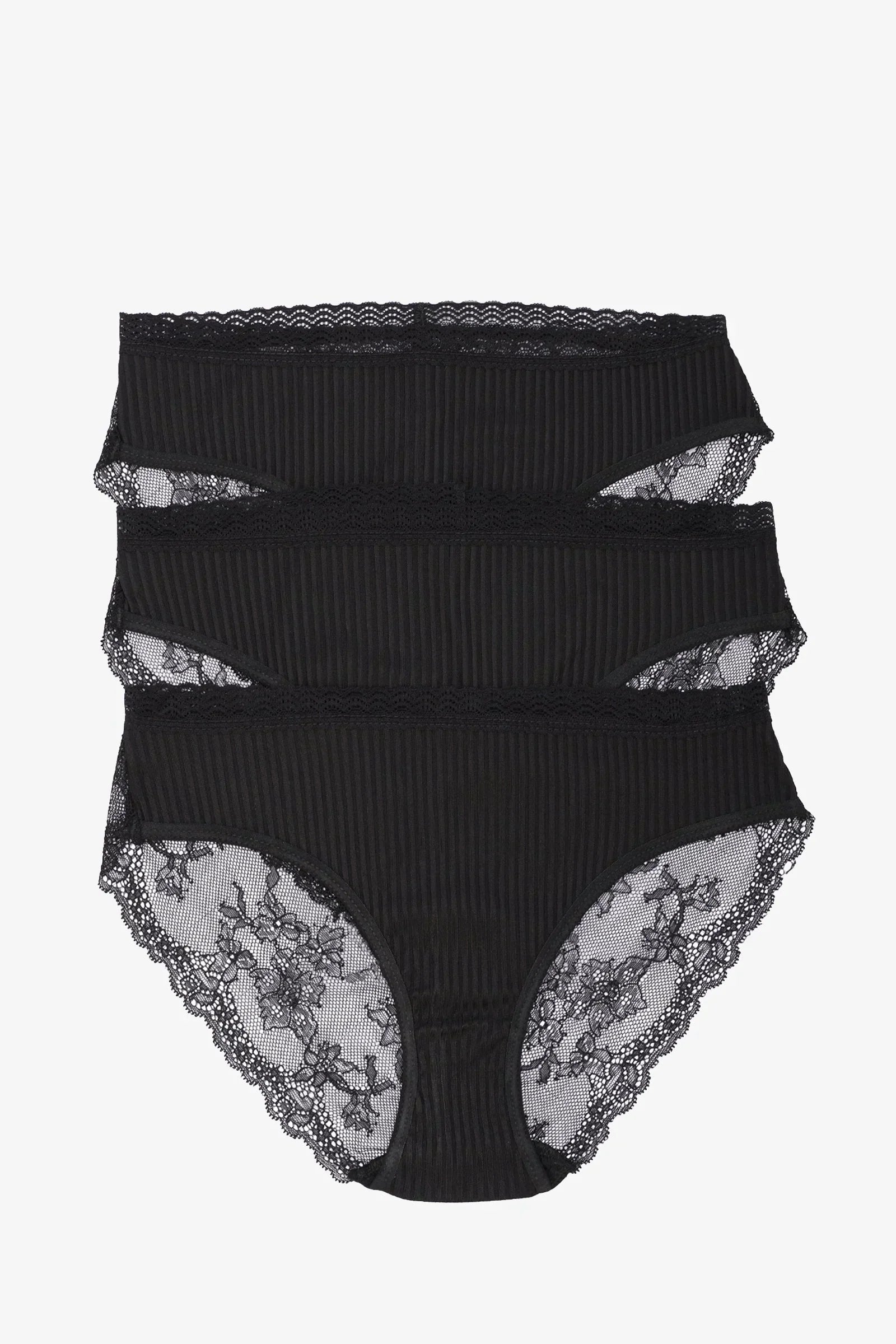 Clue - Pack of 3 Bikini Panties with Lace 7