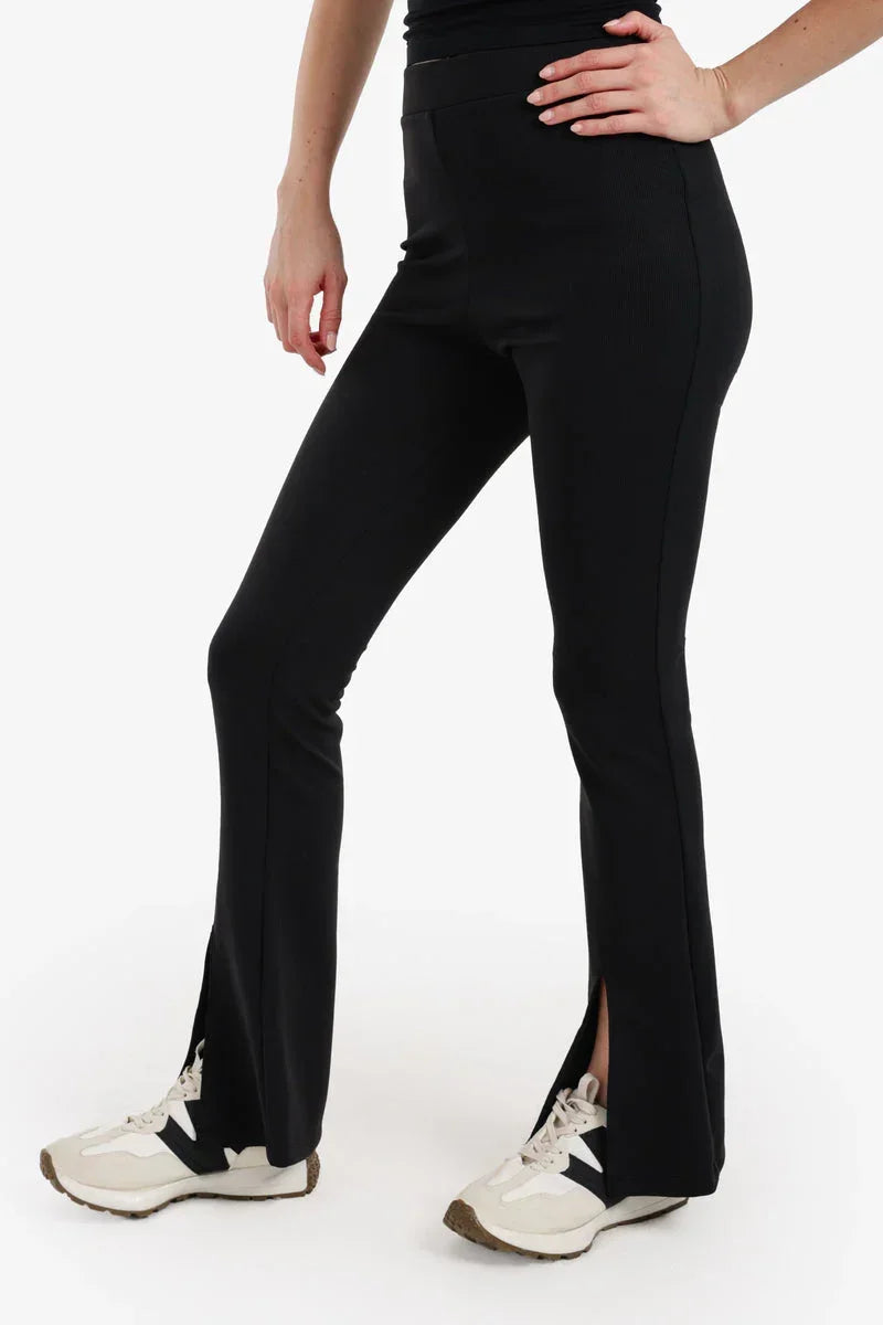 Carina - Split-Hem Flare Pants 2