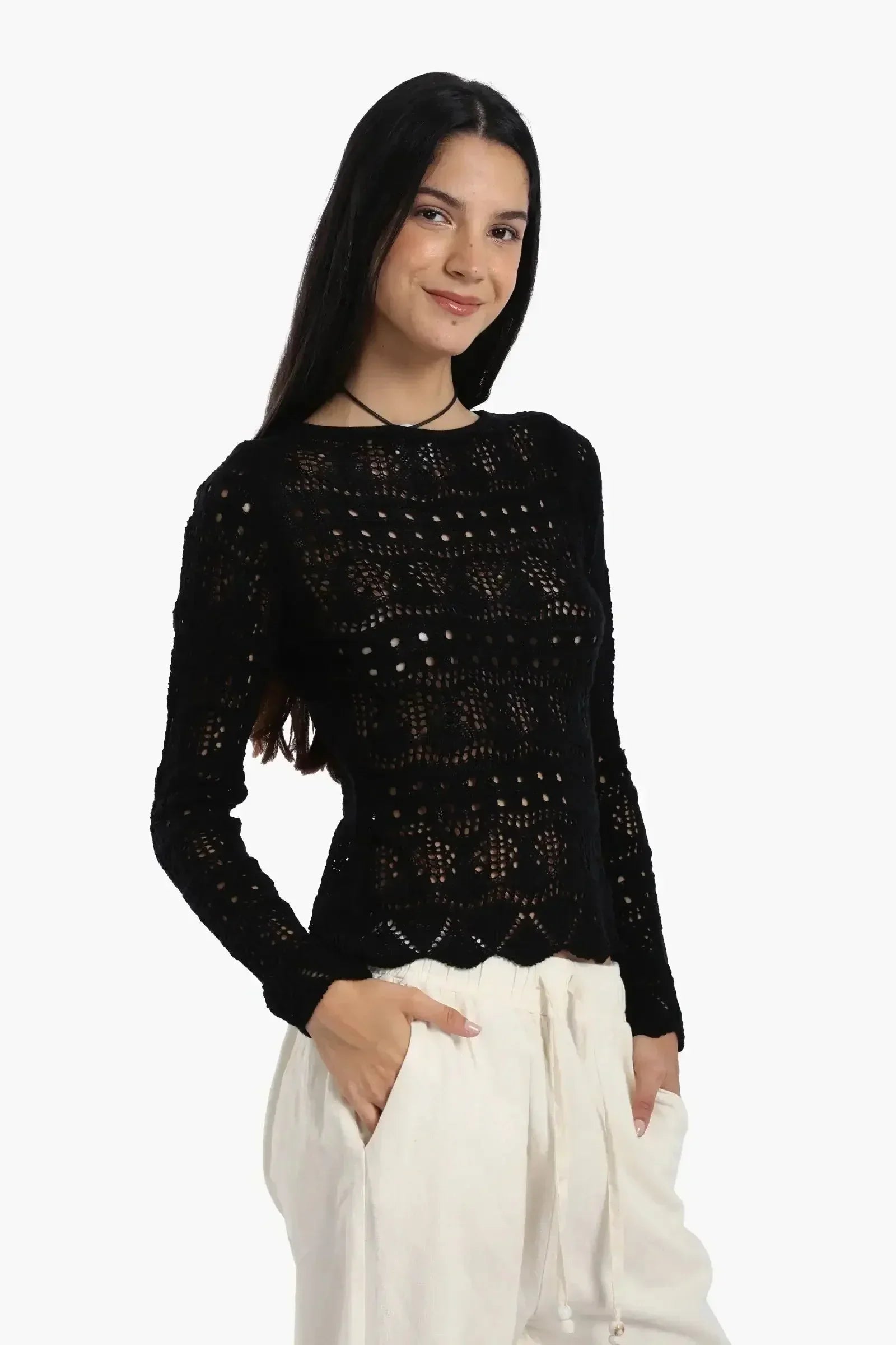 Carina - Knitted Long Sleeves Top 6
