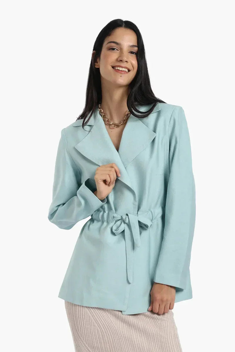 Blazer With Drawstring Waist - Carina 2