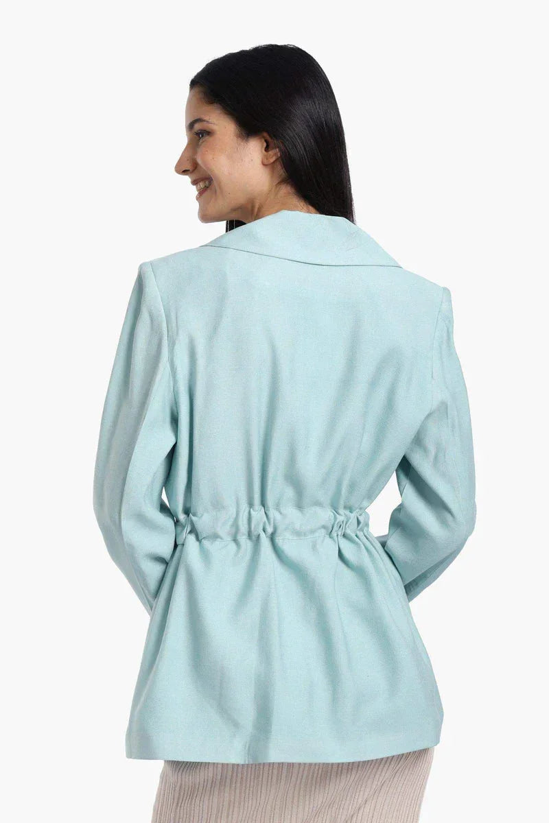 Blazer With Drawstring Waist - Carina 6