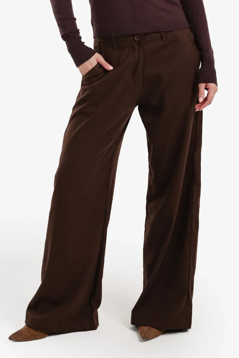 Carina - Wide-Leg Straight Cut Pants 6