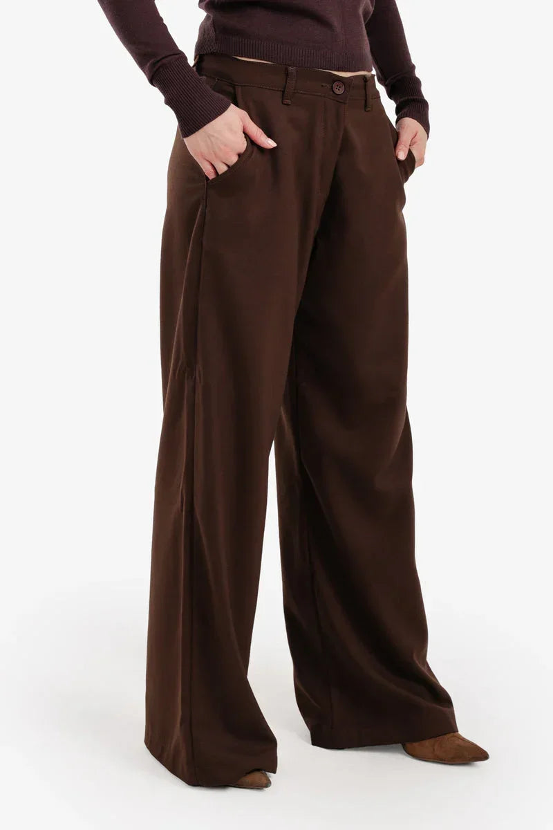 Carina - Wide-Leg Straight Cut Pants 8