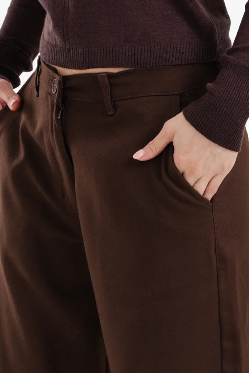 Carina - Wide-Leg Straight Cut Pants 10