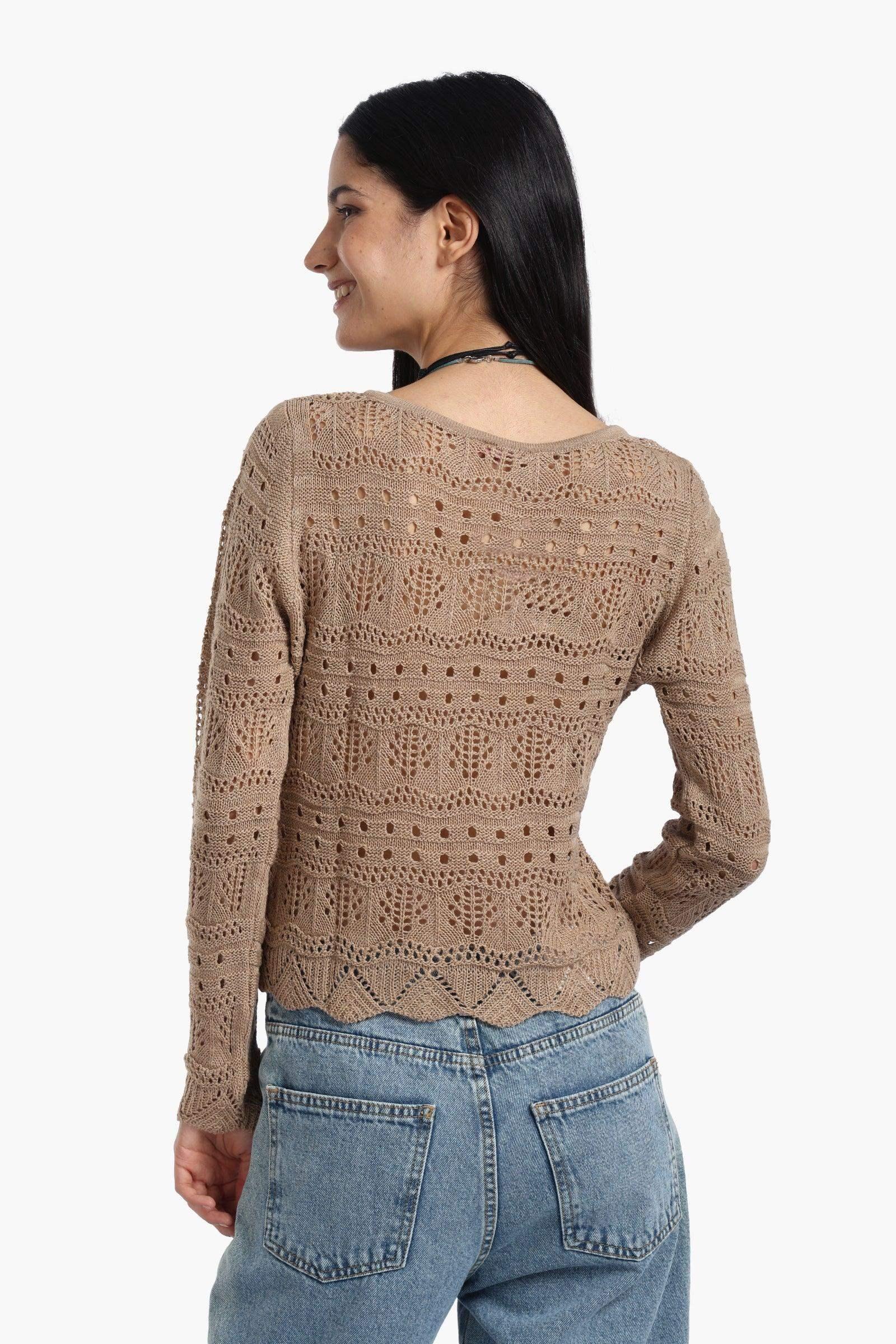 Carina - Knitted Long Sleeves Top 11