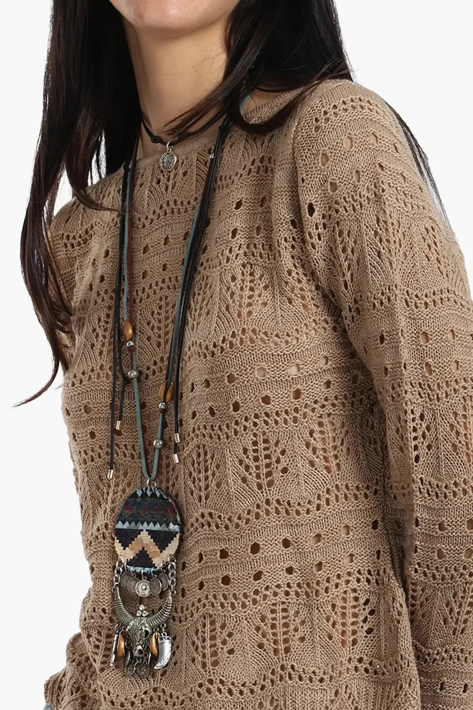 Carina - Knitted Long Sleeves Top 12