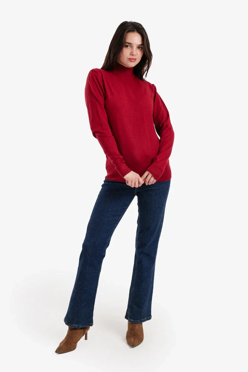 Carina - Slim Fit High Neck Pullover 17