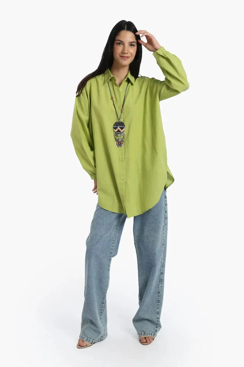 Carina - Linen Dropped Shoulder Shirt 20