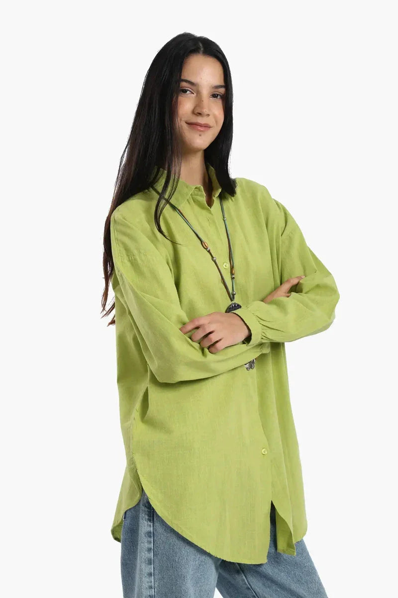 Carina - Linen Dropped Shoulder Shirt 9