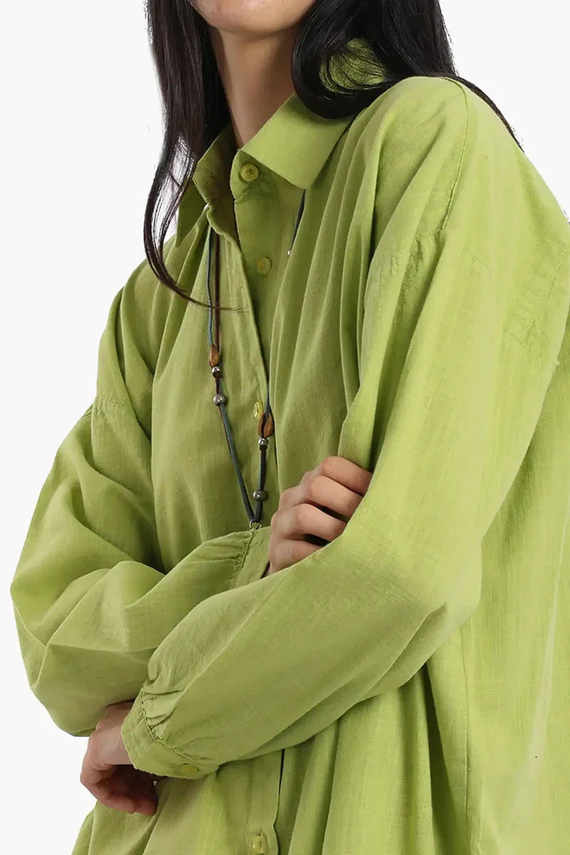 Carina - Linen Dropped Shoulder Shirt 13