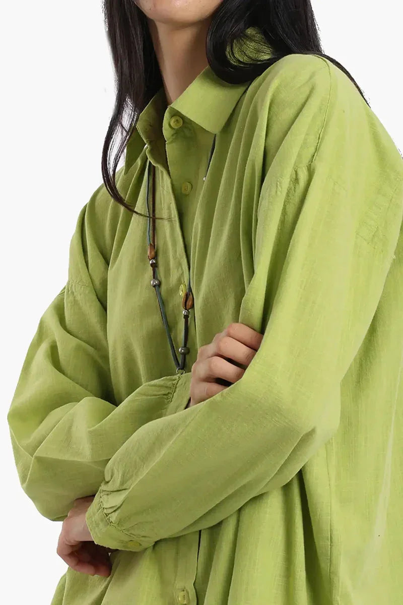 Carina - Linen Dropped Shoulder Shirt 13