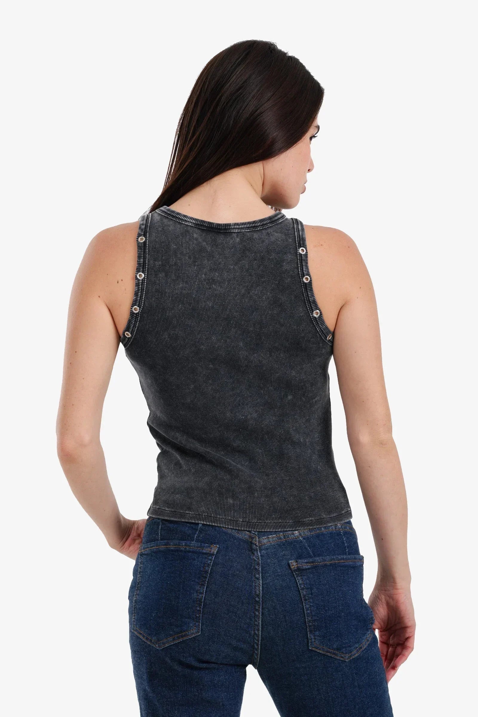 Carina - Slim Fit Ribbed Racerback Top 8