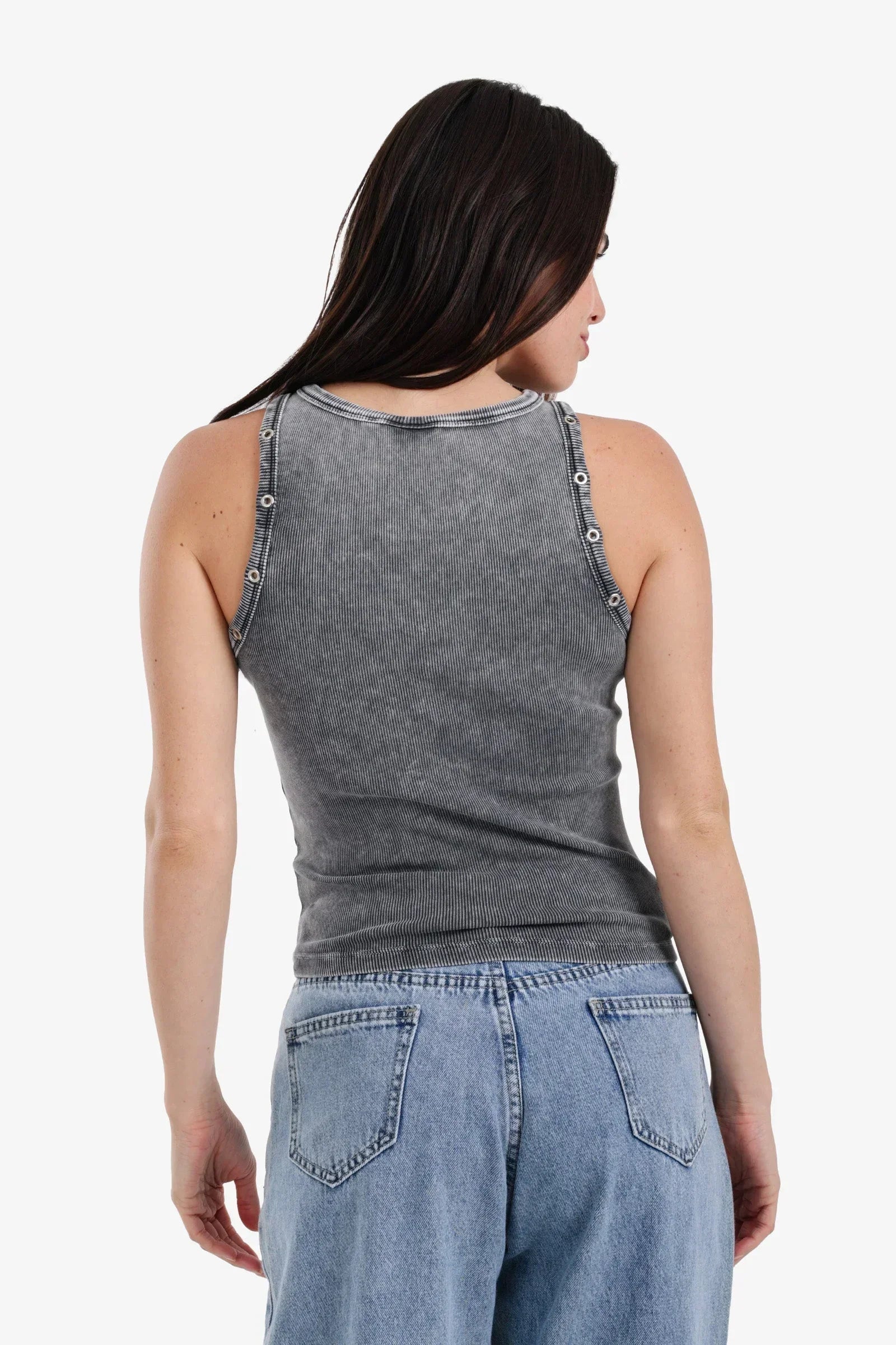 Carina - Slim Fit Ribbed Racerback Top 3