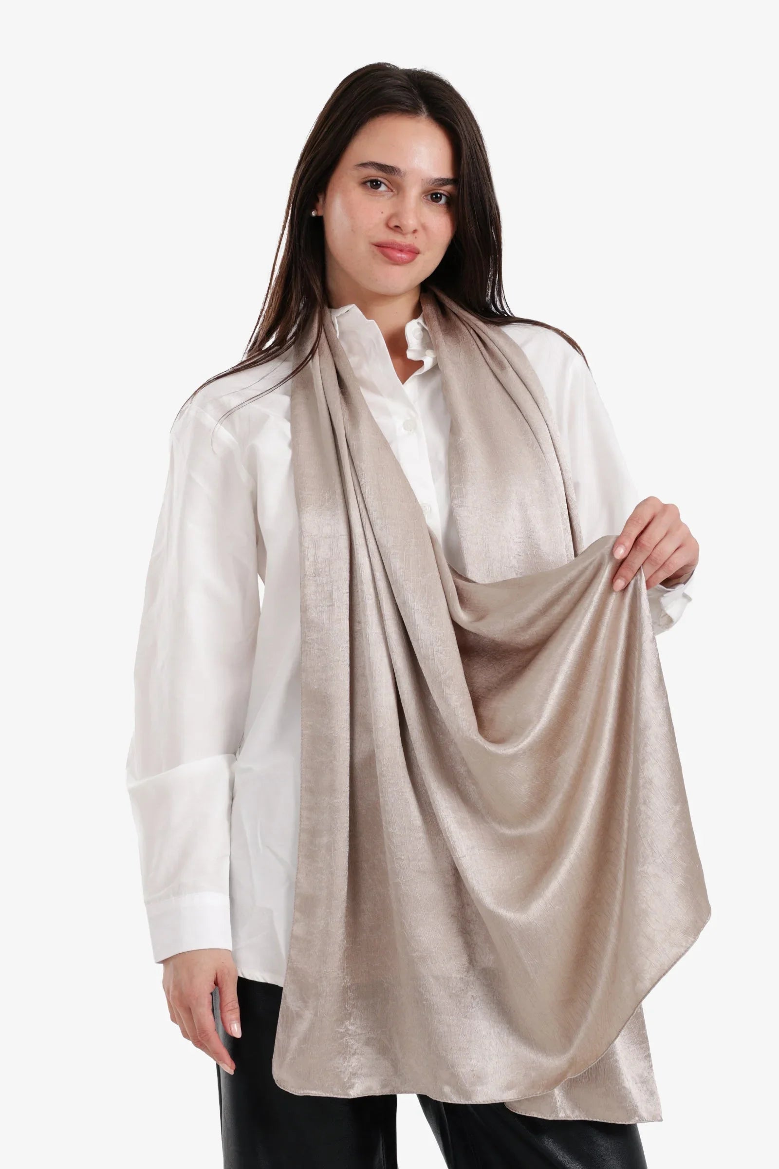 Carina - Silk Crinkle Scarf 6