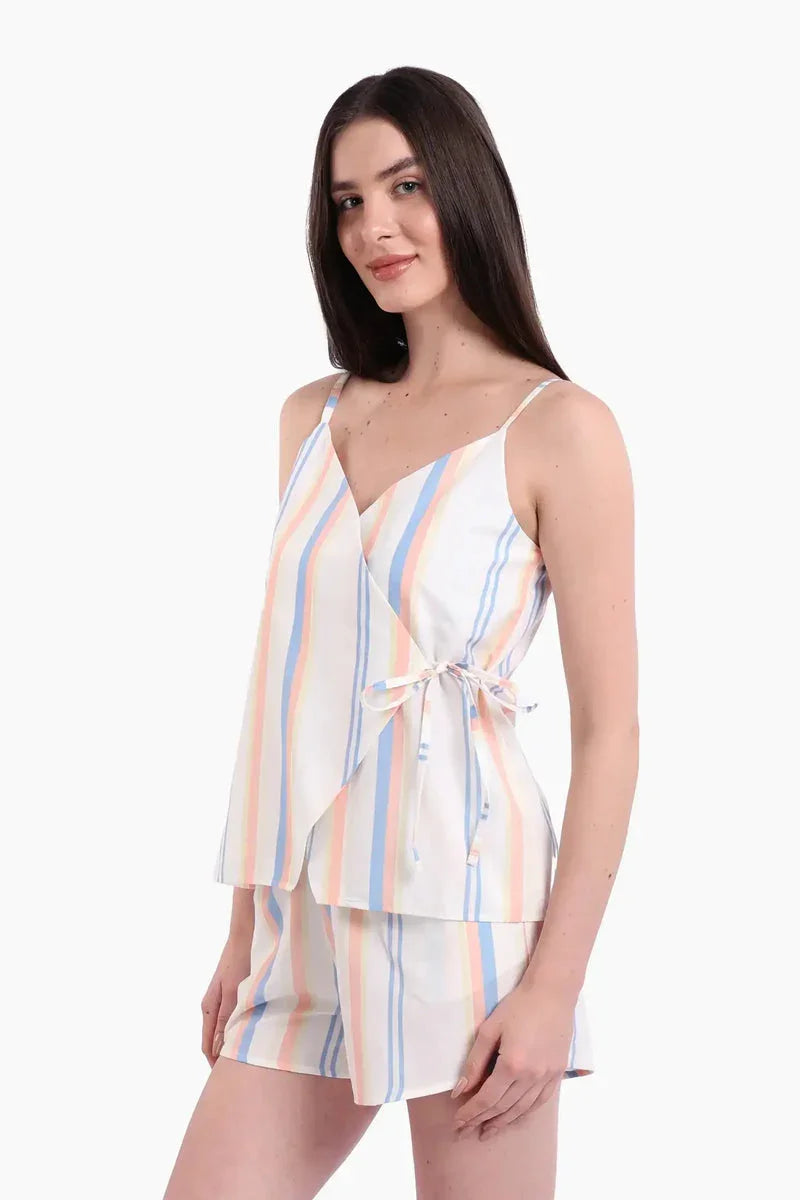 Carina - Striped Short Pyjama Set 1