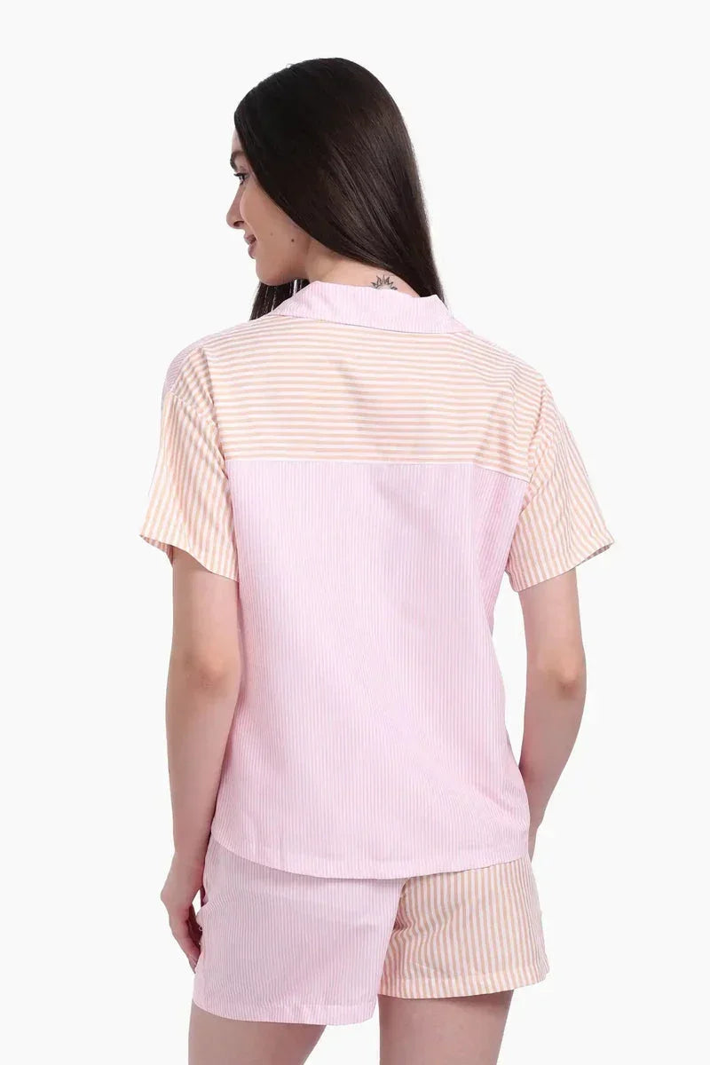 Striped Color Block Pyjama Set - Carina 3