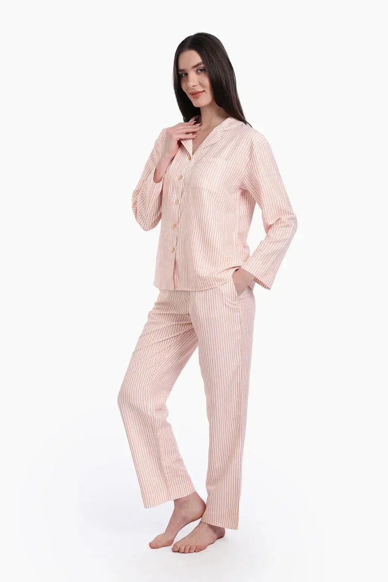 Pyjama Set with Orange Stripes - Carina 5