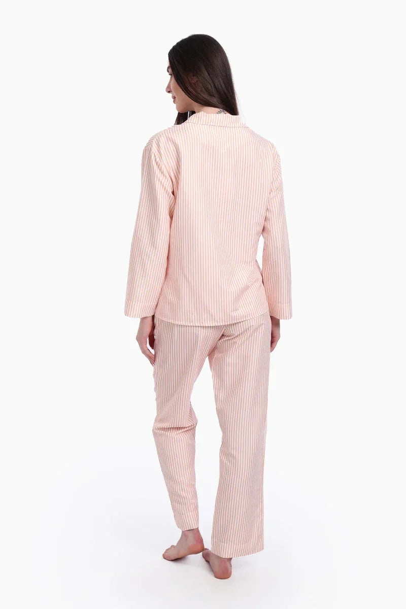 Carina - Pyjama Set with Orange Stripes 3