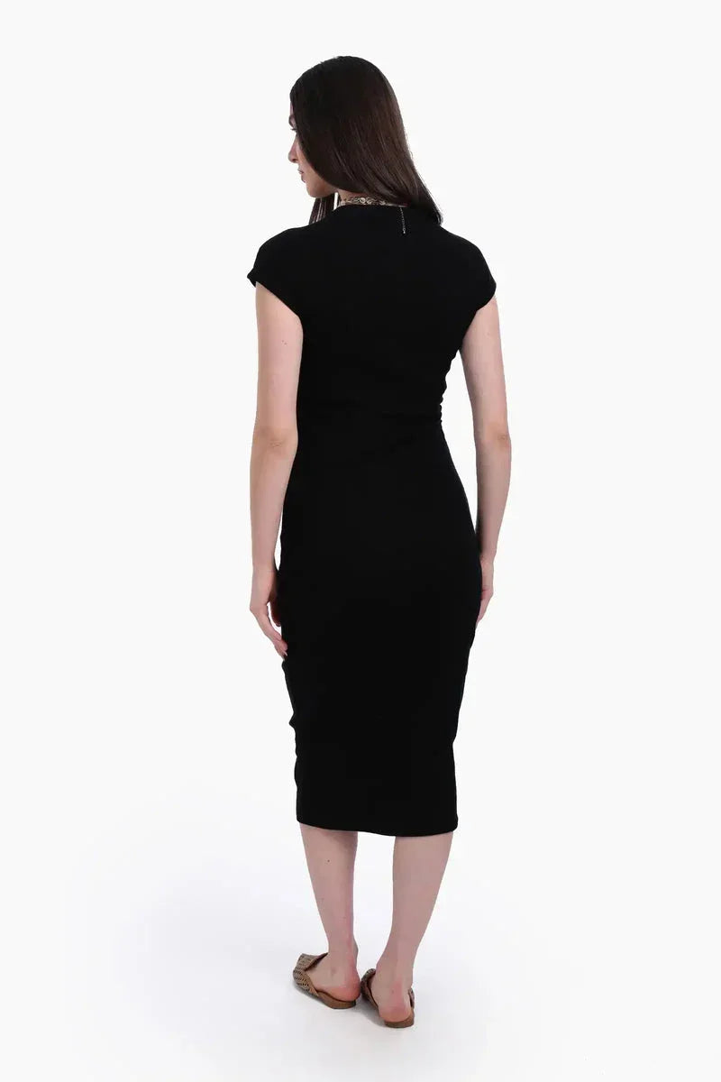 Carina - Ribbed Cotton Slim Fit Dress 5