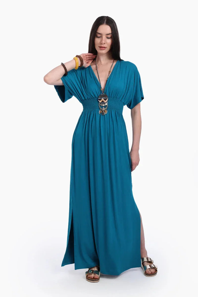 Carina - Comfy Nightgown With Side Slits 1