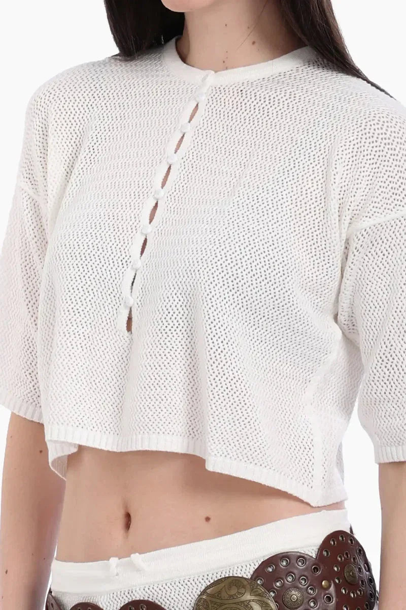 Knit Beach Crop Top & Skirt Set - Carina 9