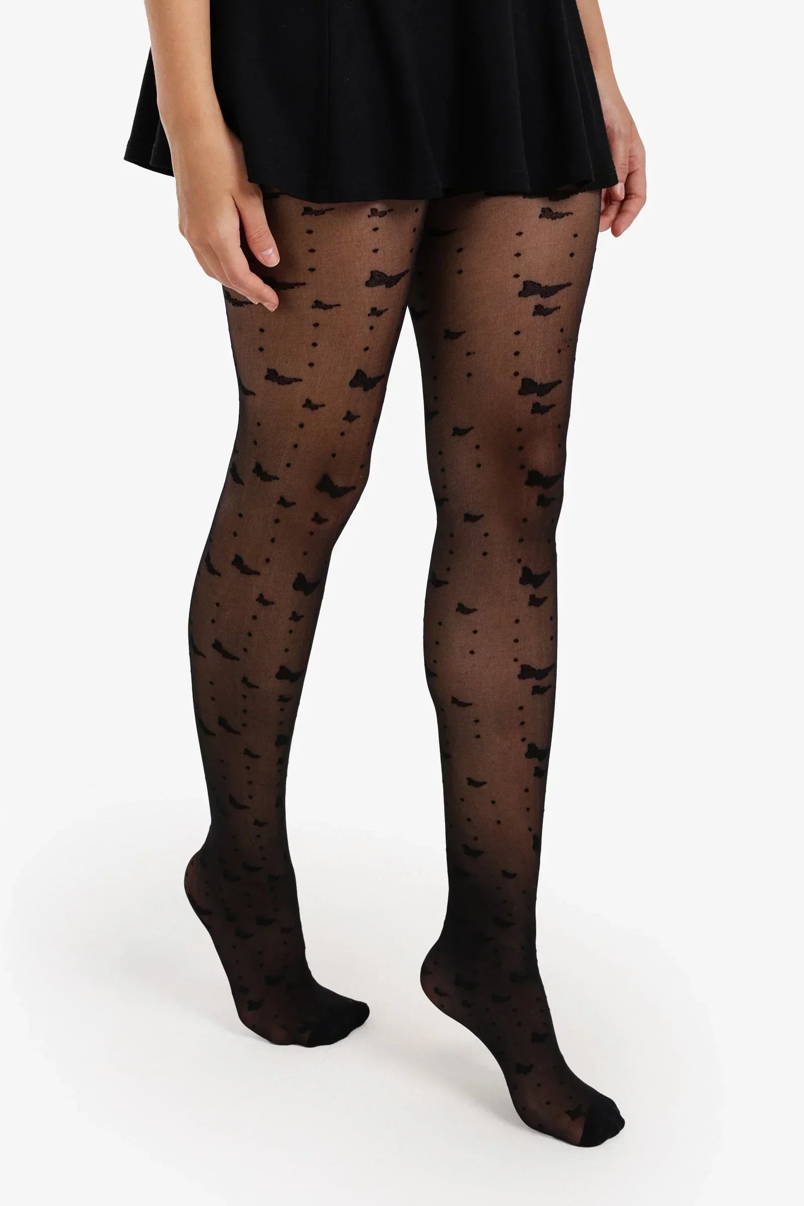 Clue - Patterned Voile Tights 1