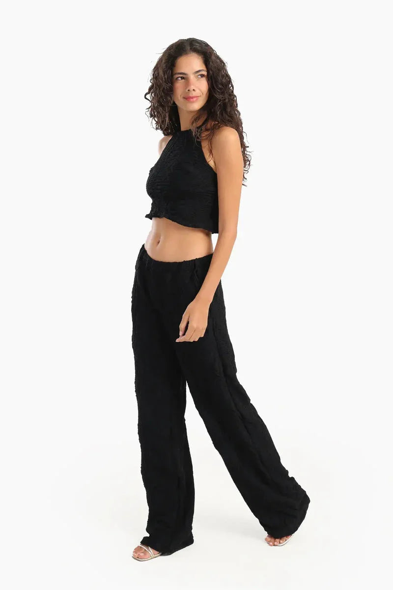 Carina - Ribbed Halter Neck Beach Set 3