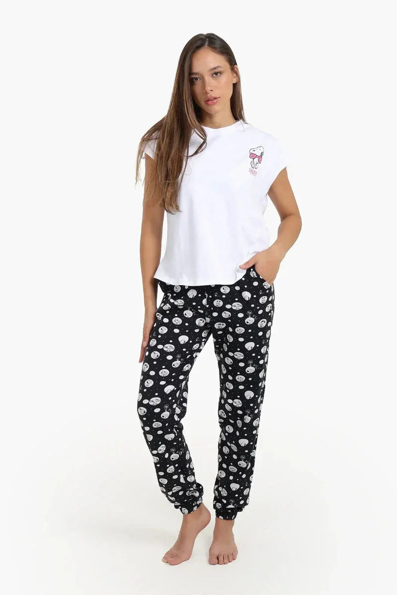 Carina - Pyjama Set with Carrot Leg Pants 1