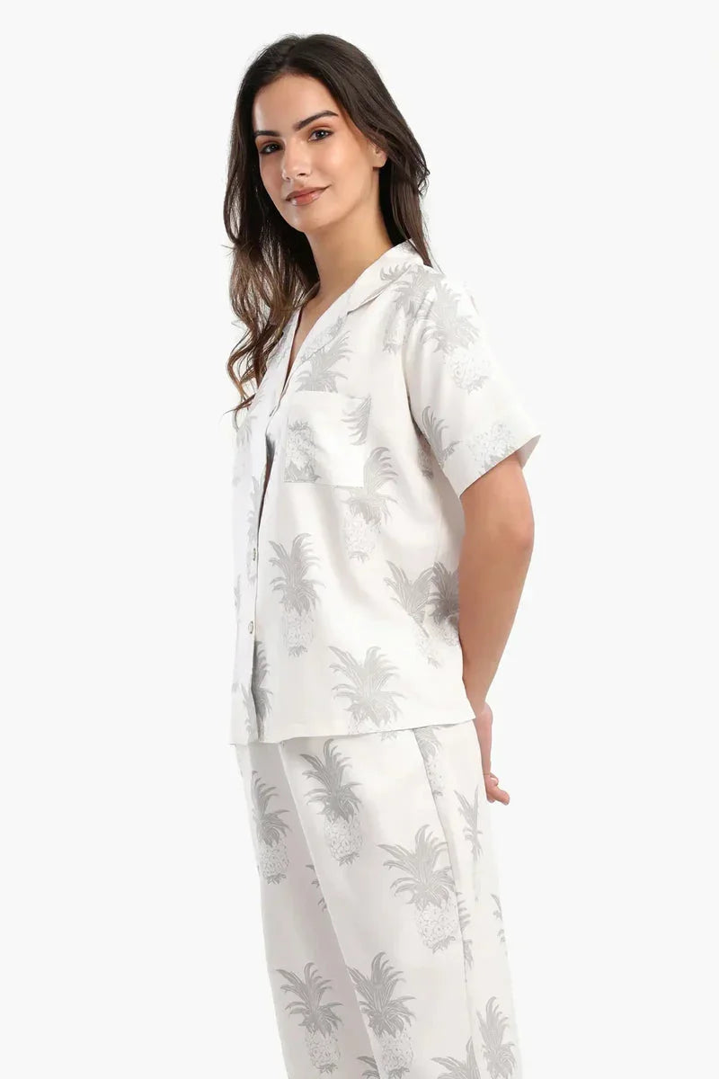 Carina - Pineapple Printed Pyjama Set 5